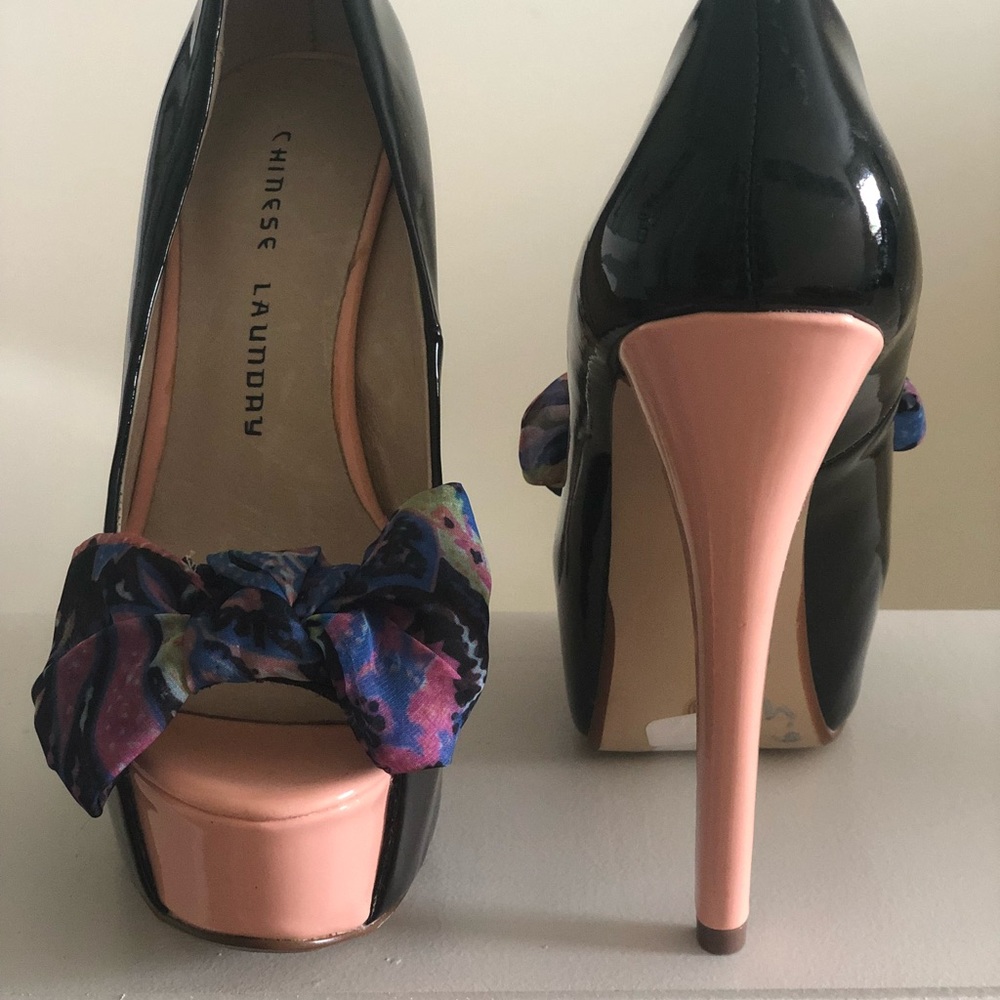 Open toe heels by Chinese Laundry